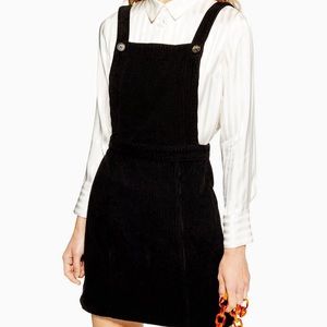 NWT Top Shop Horn Button Pinafore Dress